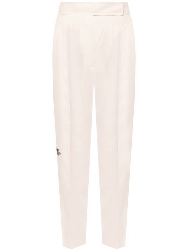 location print straight pants white - BURBERRY - BALAAN 1