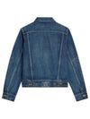 Trucker Cotton Denim Jacket Navy - CELINE - BALAAN 3