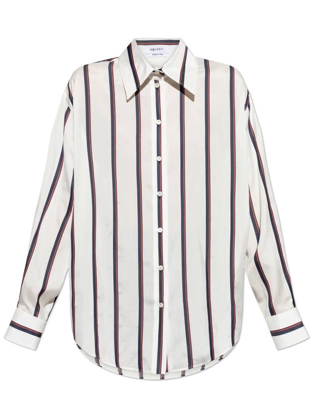 Alexander McQueen Silk Shirt, Women's, White - ALEXANDER MCQUEEN - BALAAN 1