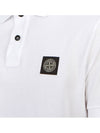 Pique Stretch Cotton Short Sleeve Polo Shirt White - STONE ISLAND - BALAAN 7