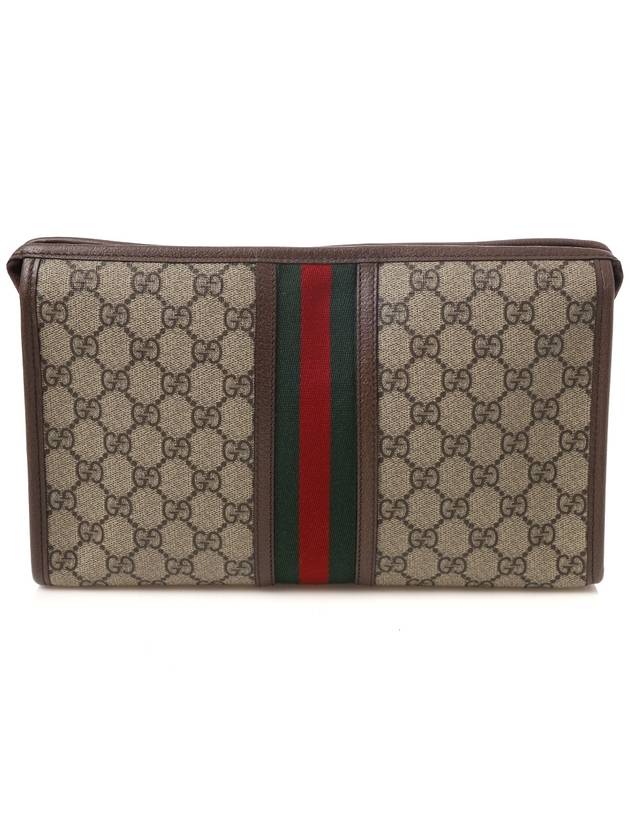 Ophidia GG Clutch Bag Beige Ebony - GUCCI - BALAAN 4