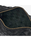 Intrecciato Loop Small Leather Cross Bag Black - BOTTEGA VENETA - BALAAN 6