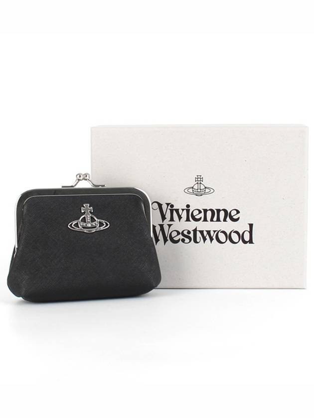 Derby Frame Coin Wallet Black - VIVIENNE WESTWOOD - BALAAN 5