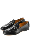 Horsebit Leather Loafers Black - GUCCI - BALAAN 2