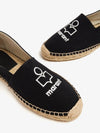 Canae Embroidered Logo Canvas Espadrilles Shoes Black - ISABEL MARANT - BALAAN 3