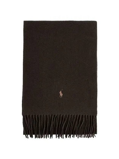 PC0476 200 Pony Embroidery Recycled Wool Muffler Scarf - POLO RALPH LAUREN - BALAAN 2