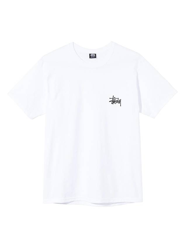 Basic Logo Short Sleeve T-Shirt White - STUSSY - BALAAN 1