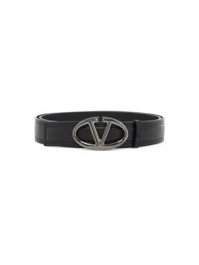 Leather Belt Black - VALENTINO - BALAAN 2