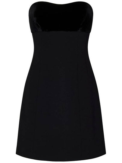 Tranny velvet short dress black - MAX MARA - BALAAN 2