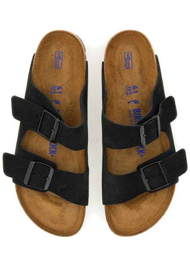 Arizona Soft Suede Slippers Black - BIRKENSTOCK - BALAAN 6