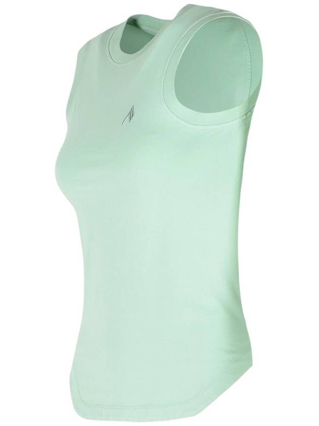 The Attico Green Cotton Tank Top - THE ATTICO - BALAAN 2