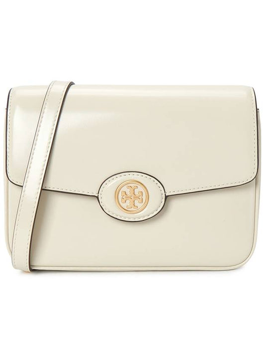 Robinson Spazzolato Convertible Logo Shoulder Bag White - TORY BURCH - BALAAN 2