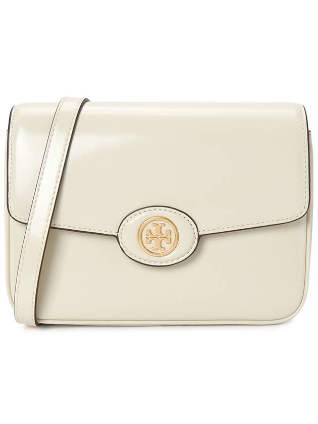 Robinson Spazzolato Convertible Logo Shoulder Bag White - TORY BURCH - BALAAN 2