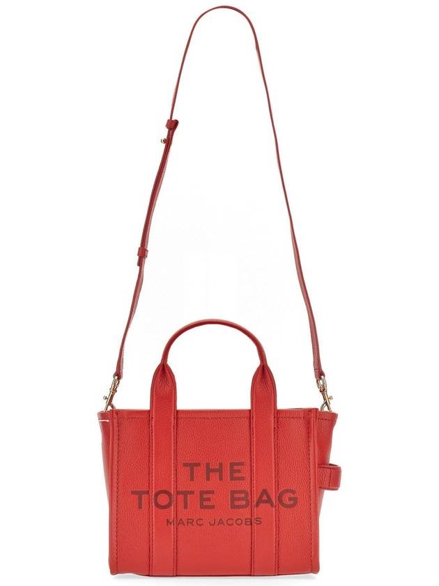 Small Leather Tote Bag Red - MARC JACOBS - BALAAN 5