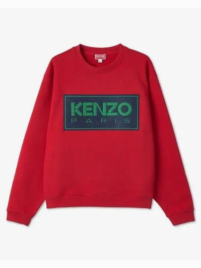 Box Logo Sweatshirt Red - KENZO - BALAAN 2