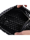 Structure Small Leather Clutch Bag Black - BOTTEGA VENETA - BALAAN 7