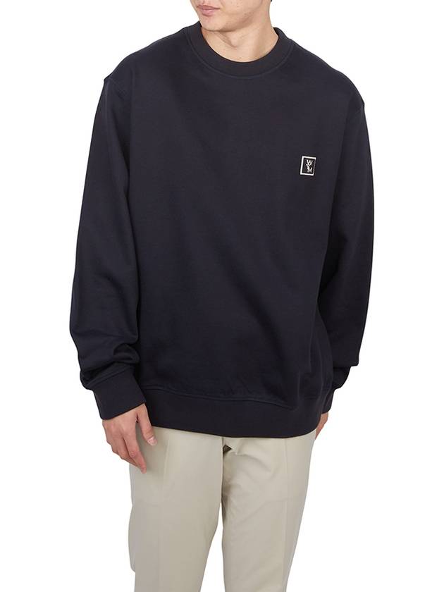 Men's Back Logo Sweatshirt Navy - WOOYOUNGMI - BALAAN 5