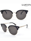 Eyewear Round Frame Sunglasses Black - LANVIN - BALAAN 3