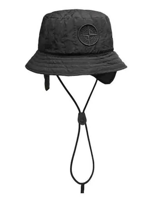 Nylon Metal Econyl Regenerated Nylon Bucket Hat Black - STONE ISLAND - BALAAN 2