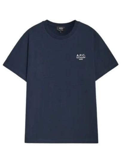 Boxy Rue Madame Short Sleeve T-Shirt Navy - A.P.C. - BALAAN 2