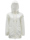 Women's Iole Logo Patch Windbreaker White - MONCLER - BALAAN 3