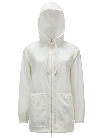 Women's Iole Logo Patch Windbreaker White - MONCLER - BALAAN 2