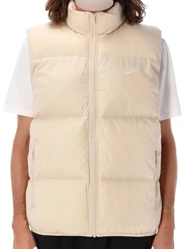 Men's Club Puffer Vest Beige - NIKE - BALAAN 2