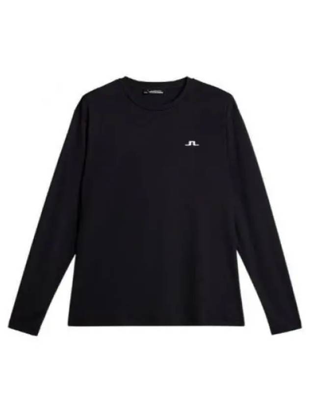 Ade Logo Long Sleeve T-Shirt Black - J.LINDEBERG - BALAAN 2