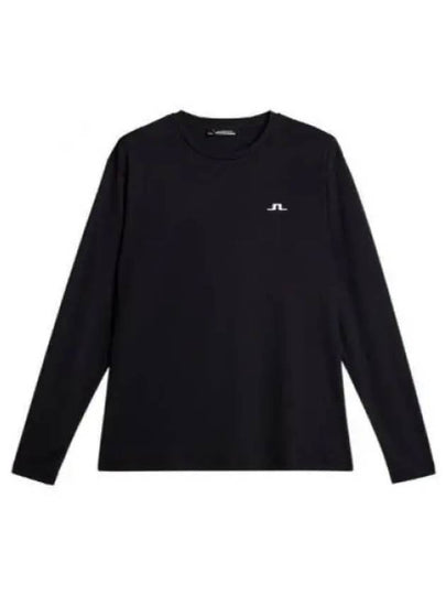 Ade Logo Long Sleeve T-Shirt Black - J.LINDEBERG - BALAAN 2