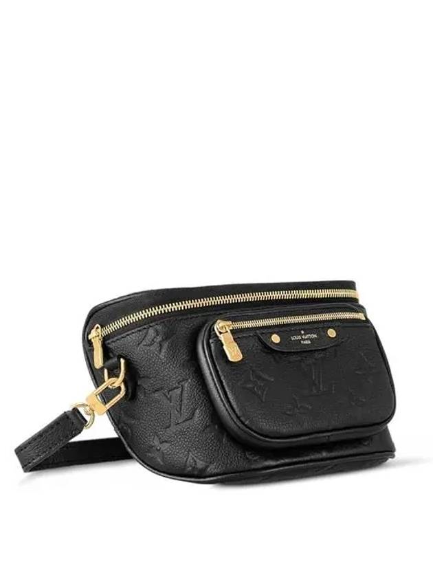 Mini Monogram Empreinte Leather Bum Bag Black - LOUIS VUITTON - BALAAN 5