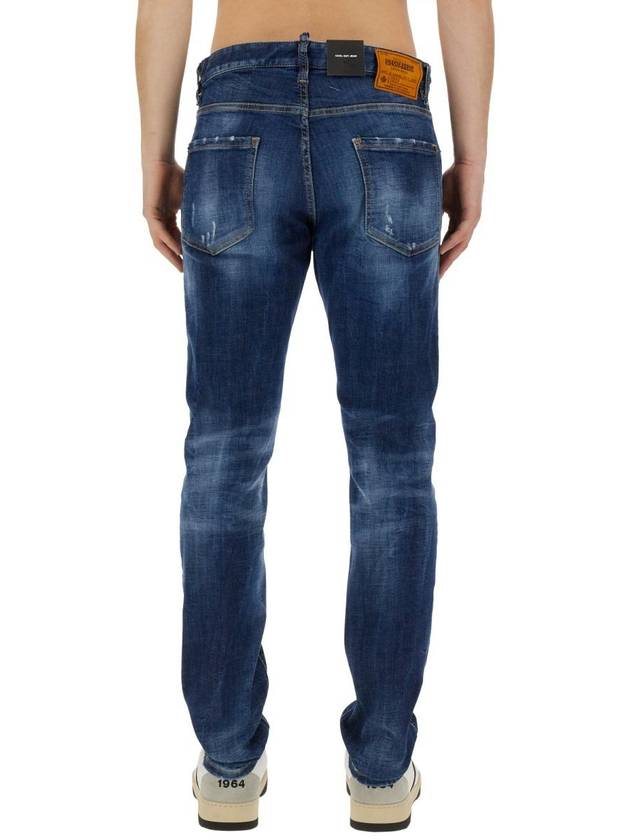 Denim Straight Pants S71LB1356 S30872 470 BLUE - DSQUARED2 - BALAAN 5