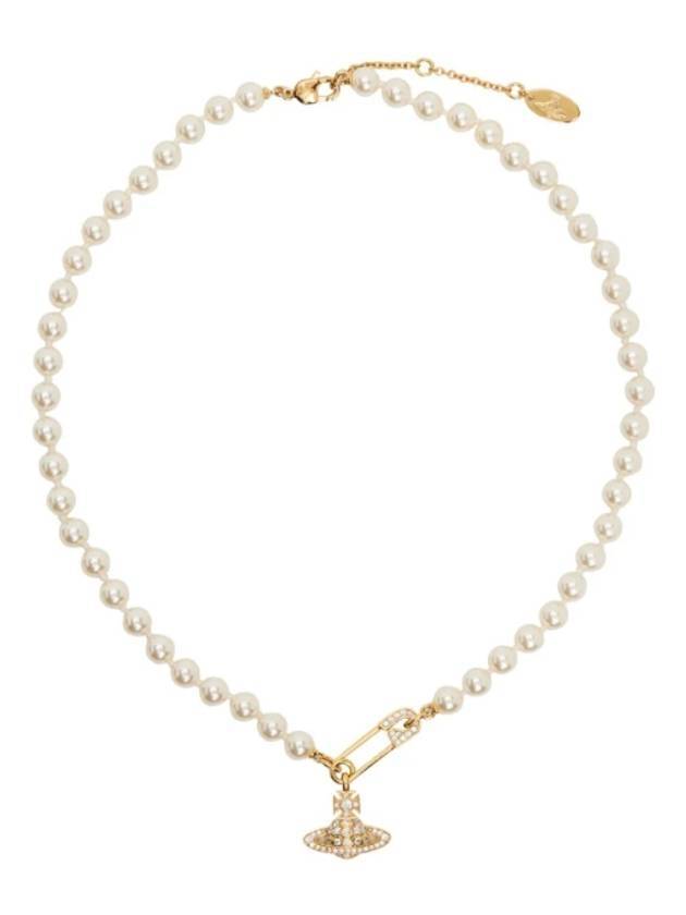 Lucless Pearl Necklace Gold VOSCJW0002 08 - VIVIENNE WESTWOOD - BALAAN 1