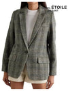 Check Pattern Jacket Grey - ISABEL MARANT ETOILE - BALAAN 4