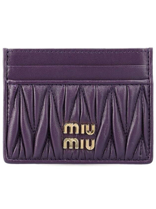 Materasse Card Wallet Viola - MIU MIU - BALAAN 1