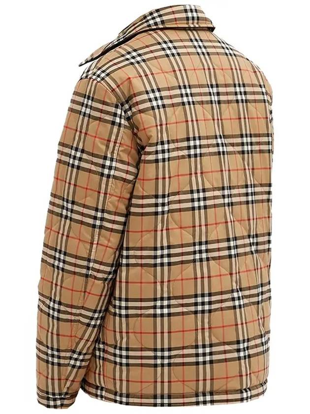 Reversible Vintage Check Thermoregulated Overshirt Jacket Black - BURBERRY - BALAAN 5