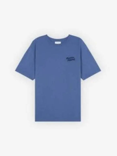 Handwriting Comfort Short Sleeve T-Shirt Storm Blue - MAISON KITSUNE - BALAAN 2