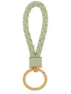 Intrecciato Lambskin Key Holder Green - BOTTEGA VENETA - BALAAN 2