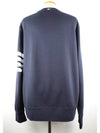 Diagonal armband sweatshirt navy 6 110 - THOM BROWNE - BALAAN 5