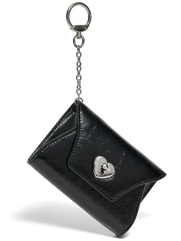 Heartlock Keyring Multi Pouch Card Wallet Black - LE MASQUE - BALAAN 1