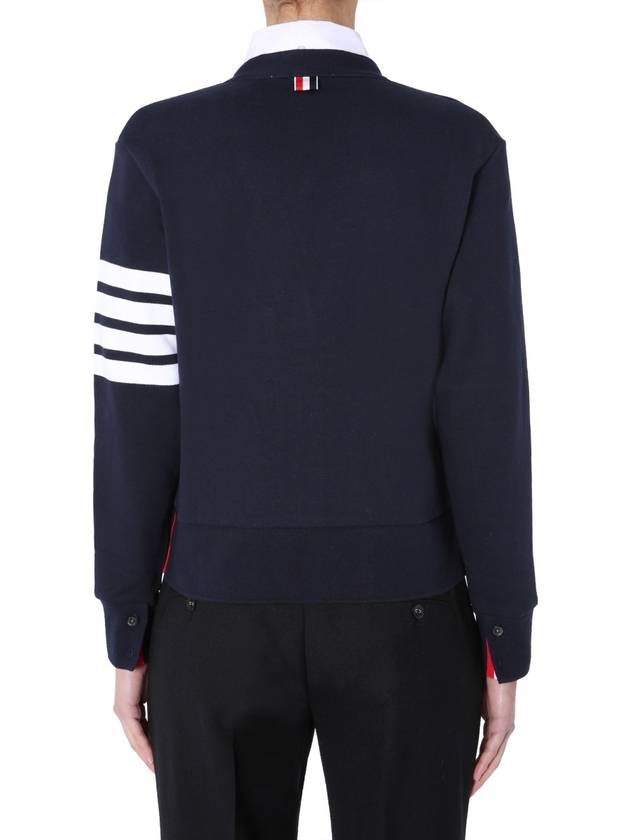 CARDIGAN SCOLLO A V - THOM BROWNE - BALAAN 5