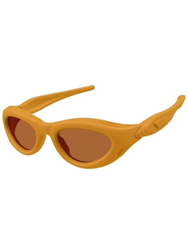 Eyewear Oval Sunglasses Orange - BOTTEGA VENETA - BALAAN 3