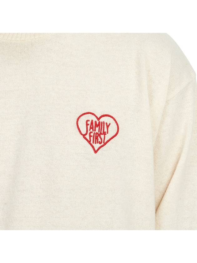 Logo Knit Top White - FAMILY FIRST - BALAAN 9