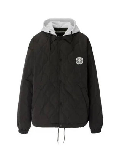 Tiger Patch Hooded Jacket Black - ONITSUKA TIGER - BALAAN 2