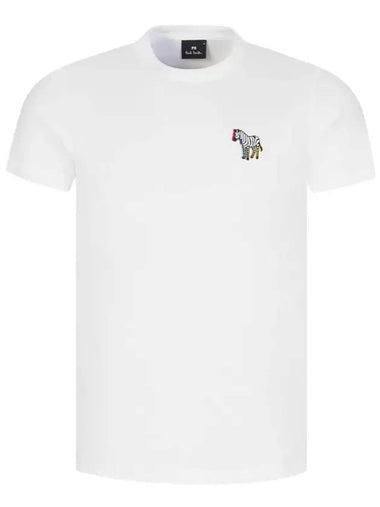 Zebra Patch Short Sleeve T-Shirt White - PAUL SMITH - BALAAN 1