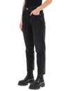 Riley Crop Denim Straight Jeans Panoramic Black - AGOLDE - BALAAN 5