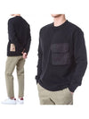 Maxi Pocket Detail Sweatshirt Black - TEN C - BALAAN 2