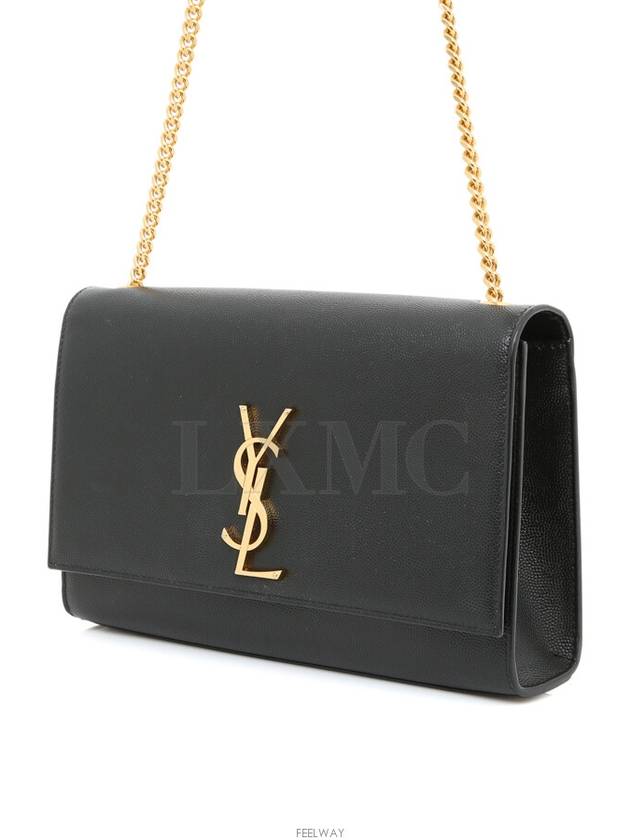 Kate chain shoulder bag small black silver 364021 cross - SAINT LAURENT - BALAAN 3