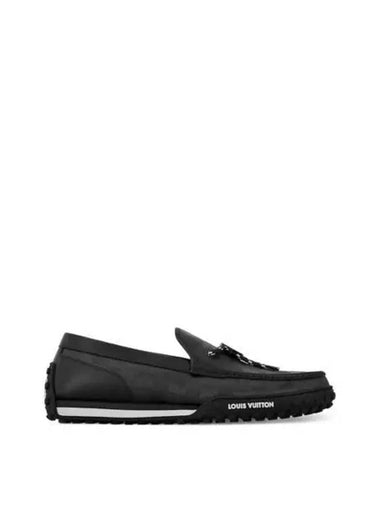 LV Racer Mocassin Driving Shoes Black - LOUIS VUITTON - BALAAN 1