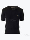 Bea Ribbed Knit Top Black - VIVIENNE WESTWOOD - BALAAN 2