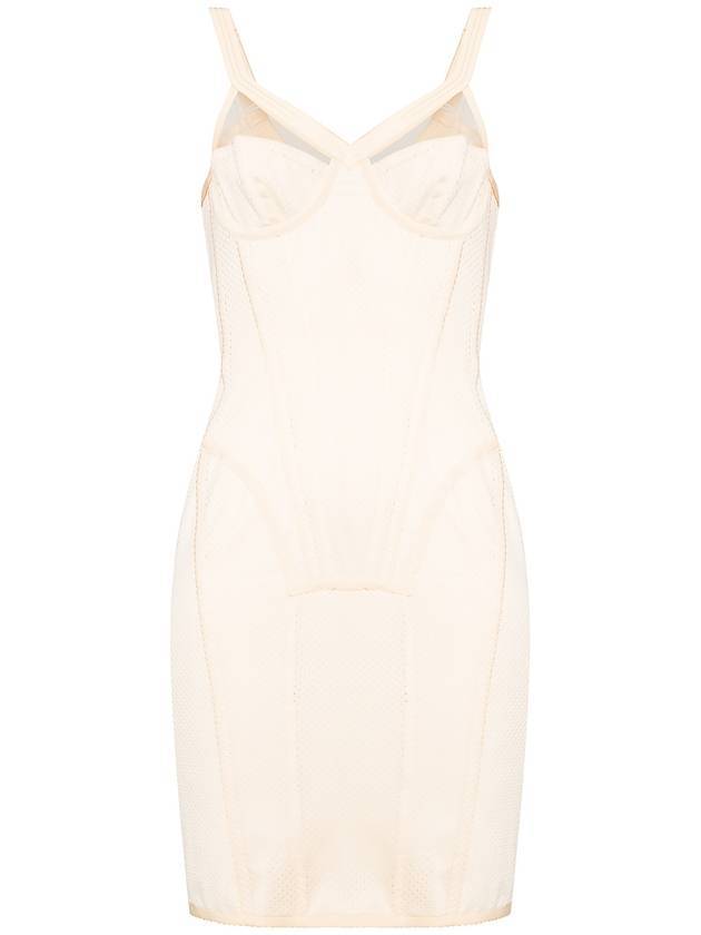 Women's Corset Short Dress Ivory - BURBERRY - BALAAN 1